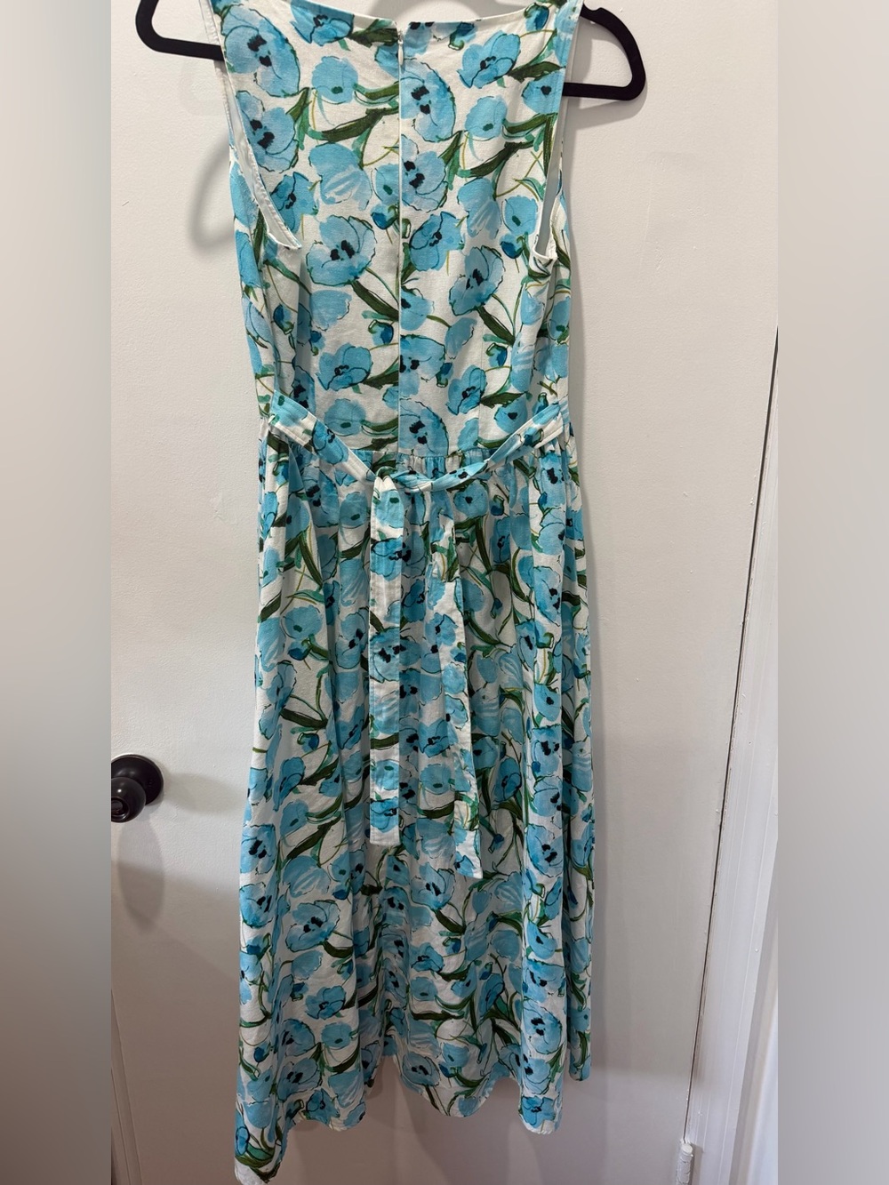 Karl Lagerfeld women Aqua Floral Tie-Waist Dress - Picture 2 of 6